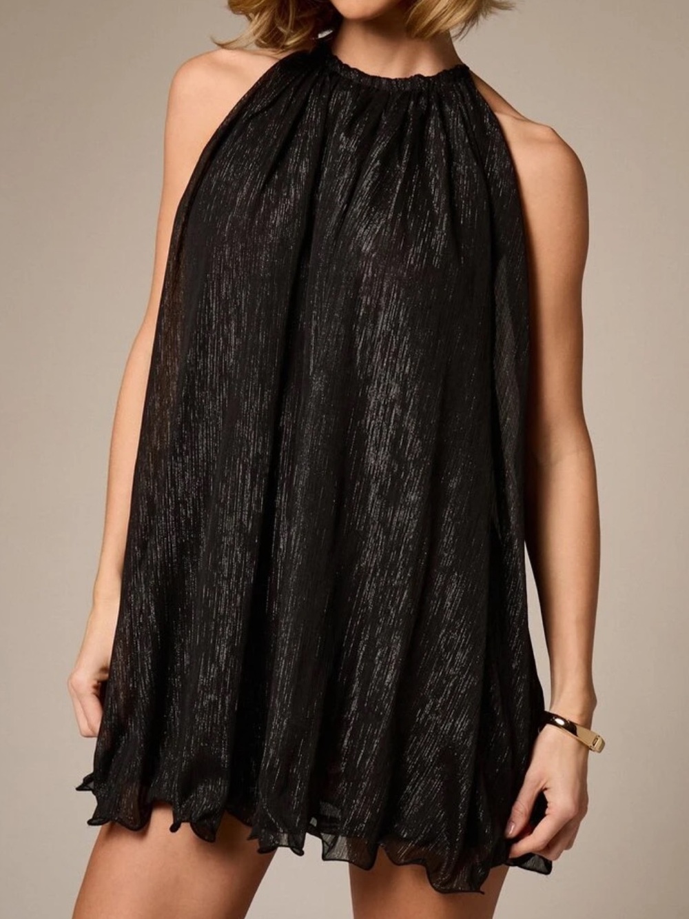 Black Halter Mini Dress - Brand